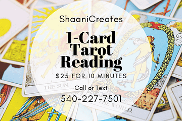 ShaaniCreates 1-Card Tarot Reading Rider Waite