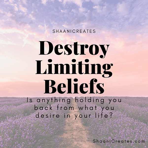 ShaaniCreates Destroy Limiting Beliefs