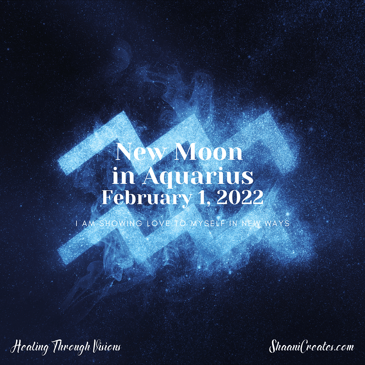 ShaaniCreates New Moon in Aquarius February 2022